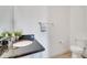 Bathroom features black granite counters, a chrome faucet, and a stylish sink at 13618 Briand Ave, Orlando, FL 32827