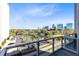 Balcony showcasing skyline views of a lake and city buildings at 150 E Robinson St # 4A, Orlando, FL 32801