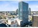 High-rise building featuring cityscape views, nearby restaurants, and convenient city living at 150 E Robinson St # 4A, Orlando, FL 32801