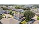 Aerial view of a residential neighborhood with well-maintained lawns and lake views at 16753 Gullfloss Ter, Winter Garden, FL 34787