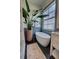 Close-up of bathroom with white soaking tub, marble countertop, and herringbone-patterned floor tiles at 1740 Cherry Ridge Dr, Lake Mary, FL 32746