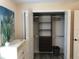 Open closet featuring shelves and drawers for easy organization at 222 Georgetown Dr # C, Casselberry, FL 32707