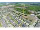 Scenic aerial view of a residential neighborhood with well-maintained lawns and easy access to Championsgate shopping at 299 Whirlaway Dr, Davenport, FL 33837