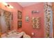 Bathroom featuring stylish decor, tropical accents, and a unique color palette at 320 Mary Jess Rd, Orlando, FL 32839