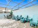Relaxing patio with colorful chairs and outdoor dining set, perfect for enjoying the sun at 4098 Lana Ave, Davenport, FL 33897