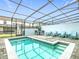 Inviting enclosed pool area with modern patio design and serene outdoor space at 4098 Lana Ave, Davenport, FL 33897