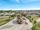 Aerial view of the community's gate and entrance at 8118 Fan Palm Way, Kissimmee, FL 34747