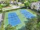 Aerial view of the community's tennis courts at 8118 Fan Palm Way, Kissimmee, FL 34747