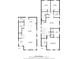 Combined first and second floor plan with kitchen, living room, bedrooms, and bathrooms at 12067 Eastmoor Dr, Winter Garden, FL 34787