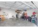 Spacious two-car garage with high ceilings and ample storage space at 12067 Eastmoor Dr, Winter Garden, FL 34787