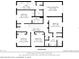 The second level of the home contains a primary bedroom, 4 other bedrooms and 3 baths at 2509 Archfeld Blvd, Kissimmee, FL 34746