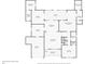 Detailed first-floor floor plan layout showcasing the placement of the garage, living spaces, and bedrooms at 3514 Golfview Blvd, Orlando, FL 32804