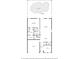 Detailed floor plan layout showcasing the dimensions and arrangement of the main level rooms at 4307 Pebbles Throw Dr, Kissimmee, FL 34746