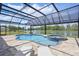 Enjoy this screened pool and spa, perfect for entertaining while looking out over the serene water view at 4307 Pebbles Throw Dr, Kissimmee, FL 34746