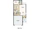 Layout for the home's main floor, containing the kitchen, garage, half bath, foyer, great room, and porch at 4787 Guinep Ln, Kissimmee, FL 34758