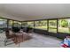 This screened patio features an outdoor living space with chairs, a patio table, and a view of the backyard at 605 Ensenada Dr, Orlando, FL 32825