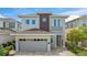 Charming two-story home with a well-manicured lawn and a modern architectural design at 7759 Westland Dr, Kissimmee, FL 34747