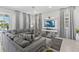 Comfortable living area with a large sectional sofa, stylish decor, and plenty of natural light at 7759 Westland Dr, Kissimmee, FL 34747