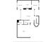 Layout showing a floor plan with living room, laundry, garage, dining areas, kitchen, and bath at 796 Mcintyre Ave, Winter Park, FL 32789