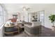 Inviting Florida room with ceiling fans and comfortable seating, adjacent to the dining area at 8506 Shady Glen Dr, Orlando, FL 32819