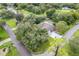 Aerial view of a well-maintained home with a screened pool and lush green surroundings at 89 Pine Forest Ln, Haines City, FL 33844