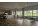 Community clubhouse with large windows, tables, and kitchenette, a welcoming space for residents to gather at 5421 Watervista Dr, Orlando, FL 32821