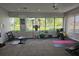 A view of community gym with free weights and exercise equipment at 5421 Watervista Dr, Orlando, FL 32821