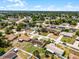 Aerial view of neighborhood with lush greenery and tree coverage at 1132 Feather Dr, Deltona, FL 32725