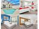 Multiple views showcasing this home's interior: pool, bunk beds, Primary bedroom, and guest bedroom at 1571 Plunker Dr, Davenport, FL 33896