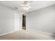 Bedroom with ceiling fan and closet at 201 Churchill Ct, Kissimmee, FL 34758