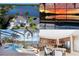 Multiple listing photo with aerial view of property, pool/lake sunset, pool, and kitchen photos at 318 Osprey Lakes Cir, Chuluota, FL 32766