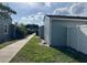 Exterior view of a well-maintained single-story home and sidewalk at 402 Dorchester Sq, Lake Mary, FL 32746
