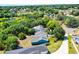 An aerial view that showcases the home and its landscaped surroundings at 485 Sandpiper Ridge Dr, Orlando, FL 32835