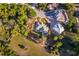 Aerial view of a single Gathering home, nestled on a private lot with a pool at 516 Sanctuary Golf Pl, Apopka, FL 32712