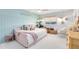 Charming bedroom decorated with custom design and a hanging chair at 840 Dyson Dr, Winter Springs, FL 32708