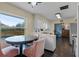 Cozy kitchen with a breakfast nook overlooking the pool area and backyard at 1010 Chokecherry Dr, Winter Springs, FL 32708