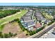 An aerial view of the upscale neighborhood, featuring a nearby golf course and lakeside community at 1080 E Jack Nicklaus Ct, Kissimmee, FL 34747