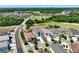 Aerial view of the community and the surrounding golf course in a beautiful neighborhood at 1080 E Jack Nicklaus Ct, Kissimmee, FL 34747