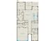 Detailed floorplan showcasing layout of bedrooms, kitchen, gathering room, and lanai at 1302 Nestled Valley Rd, Minneola, FL 34715