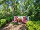 Secluded backyard with two chairs and mature landscaping at 210 Lonesome Pine Dr, Longwood, FL 32779