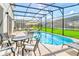 Relaxing screened pool with ample seating, offering a perfect spot for outdoor entertainment and leisure at 2618 Calistoga Ave, Kissimmee, FL 34741