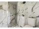 Stylish bathroom featuring a sink and vanity and a glass enclosed shower at 3137 East St, Oviedo, FL 32765