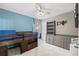 Comfortable bedroom with ceiling fan, closet, shelving and dresser combination at 5707 Fischer Dr, Lakeland, FL 33812