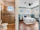 Bright bathroom with a shower, a tiled floor and a vanity at 6143 Cartmel Ln, Windermere, FL 34786