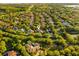 Lush, tree-lined neighborhood with mature trees surrounding beautiful homes and a view of the lake at 6143 Cartmel Ln, Windermere, FL 34786