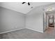 Bedroom with ceiling fan and attached hallway at 9478 Silver Buttonwood St, Orlando, FL 32832