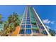 Stunning exterior view of a high-rise building with modern architecture and private balconies at 322 E Central Blvd # 1008, Orlando, FL 32801