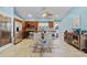 Bright, eat-in kitchen with stainless steel appliances and blue walls at 10119 Bayard Ct, Orlando, FL 32836
