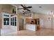Open floor plan features a view of the kitchen, breakfast nook and a second-story landing at 1018 Oceanbreeze Ct, Orlando, FL 32828