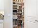 Walk-in pantry features custom shelving for maximum storage and organization of household goods at 16675 Otterchase Ln, Winter Garden, FL 34787